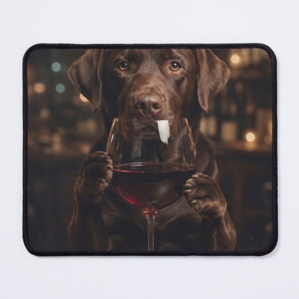 Item preview, Funny Wine Dog | Chocolate Labrador Drinking Red Wine | Labrador Retriever Lover | Wine Lover Gift designed and sold by MS Pod Studio.
