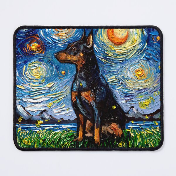 Item preview, Miniature Pinscher Night designed and sold by AjaTrier.
