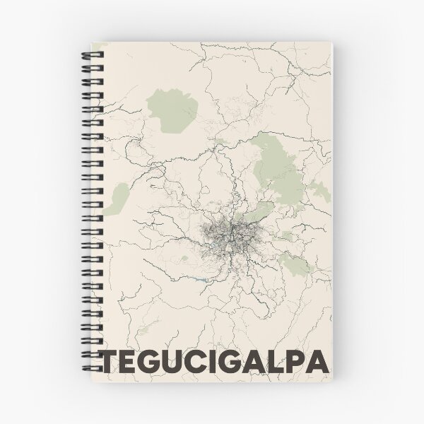Item preview, Tegucigalpa Map designed and sold by MapsNerd.