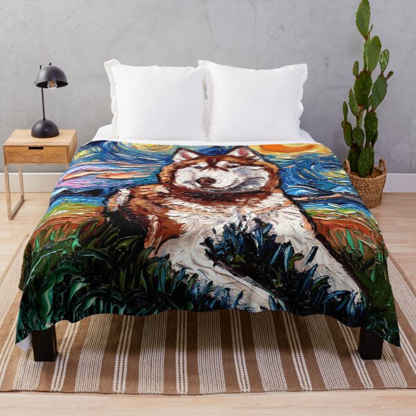 Item preview, Red Husky Night designed and sold by AjaTrier.
