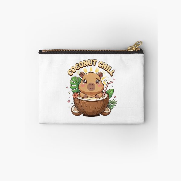 Item preview, Coconut Chill Capybara T-Shirt – Cute Kawaii Tropical Animal Gift for Capybara Lovers, Beach Lovers & Summer Vacation Fans designed and sold by GemBob Creations.