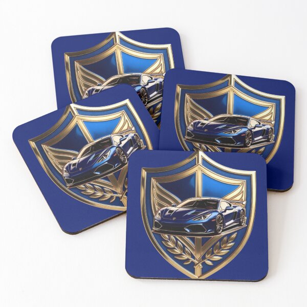 Item preview, Luxury Supercar Royal Crest Shield Emblem Art designed and sold by Nexus Space.