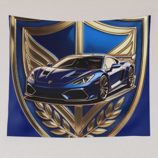Item preview, Luxury Supercar Royal Crest Shield Emblem Art designed and sold by Nexus Space.
