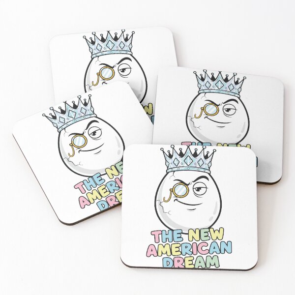 Item preview, "The New American Dream" Funny Egg Inflation Meme - Luxury Groceries - Sarcastic Economy Art designed and sold by BestChoiceService.