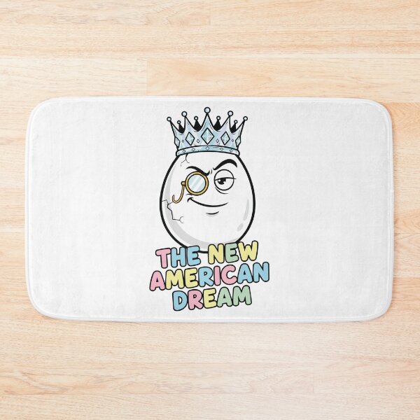Item preview, "The New American Dream" Funny Egg Inflation Meme - Luxury Groceries - Sarcastic Economy Art designed and sold by BestChoiceService.