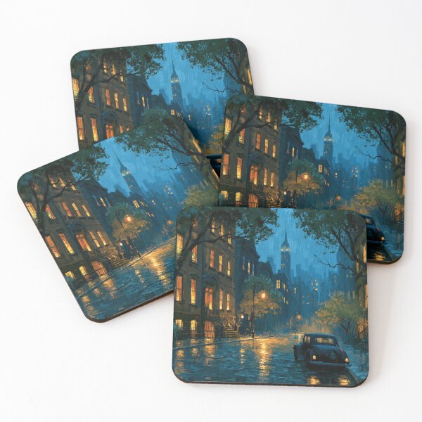 Item preview, Rainy New York Street At Night designed and sold by Rtymer.