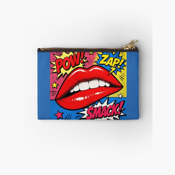 Item preview, Pop Art Red Lips POW ZAP SMACK - Retro Comic Book Style designed and sold by Natalia-Vlad.