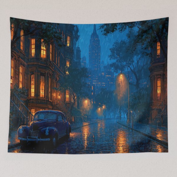 Item preview, Rainy New York Street At Night designed and sold by Rtymer.