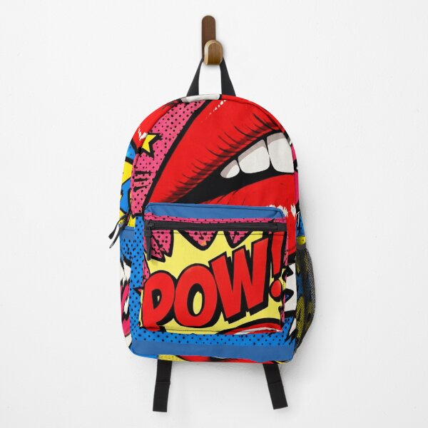 Item preview, Pop Art Red Lips POW ZAP SMACK - Retro Comic Book Style designed and sold by Natalia-Vlad.