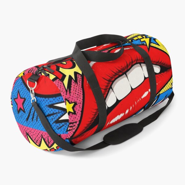 Item preview, Pop Art Red Lips POW ZAP SMACK - Retro Comic Book Style designed and sold by Natalia-Vlad.