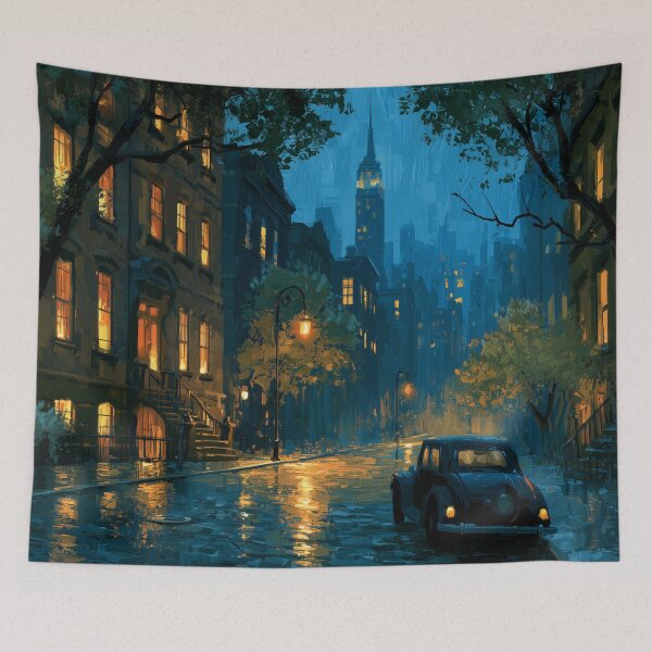 Item preview, Rainy New York Street At Night designed and sold by Rtymer.