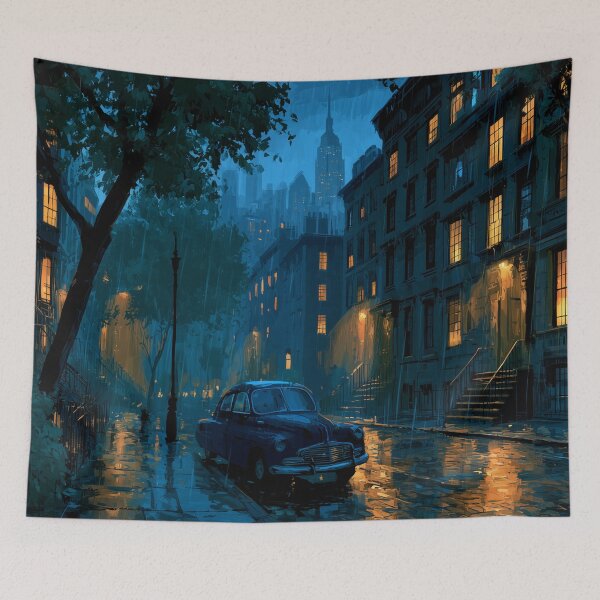 Item preview, Rainy New York Street At Night designed and sold by Rtymer.