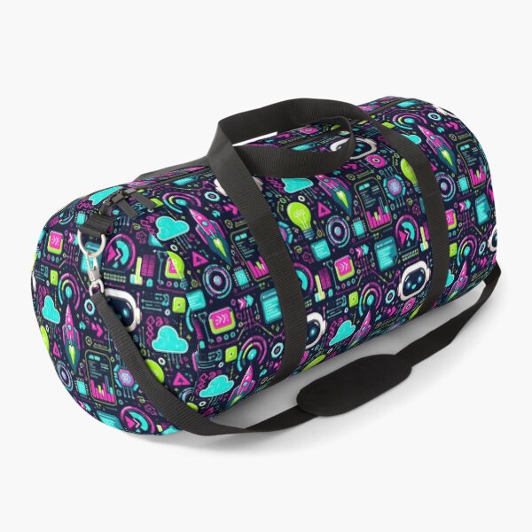 Item preview, Cute Neon Tech Innovation Pattern designed and sold by GalacticLabs.