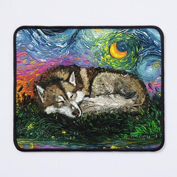 Item preview, Sleeping Husky Night designed and sold by AjaTrier.