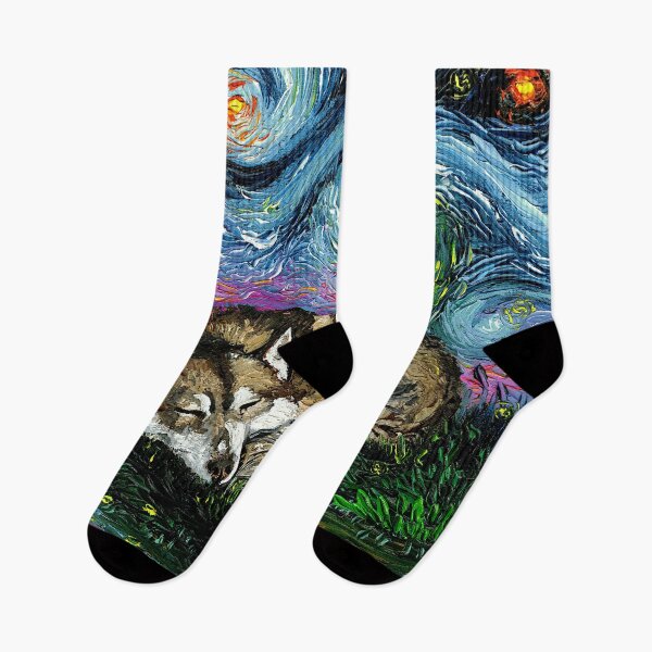 Item preview, Sleeping Husky Night designed and sold by AjaTrier.