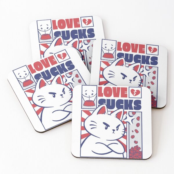 Item preview, Fun Cat Graphic Love sucks designed and sold by CherryStuff.