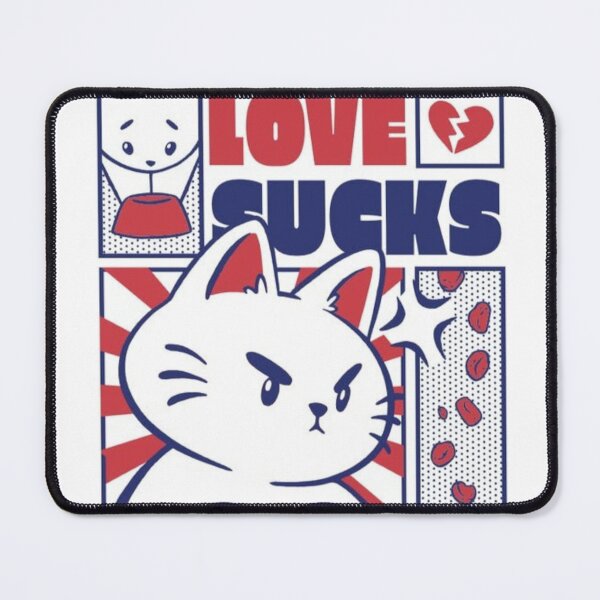 Item preview, Fun Cat Graphic Love sucks designed and sold by CherryStuff.