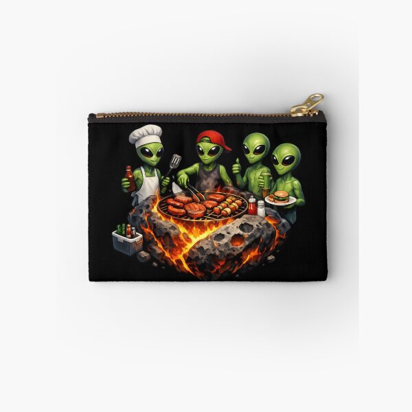 Item preview, Alien BBQ Crew Cooking on Meteor Grill designed and sold by builtforyou.