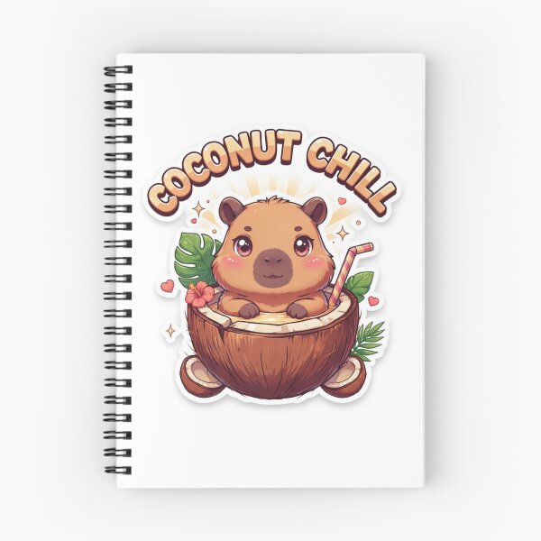 Item preview, Coconut Chill Capybara T-Shirt – Cute Kawaii Tropical Animal Design for Capybara Lovers, Beach Lovers & Summer Vacation Gifts designed and sold by GemBob Creations.