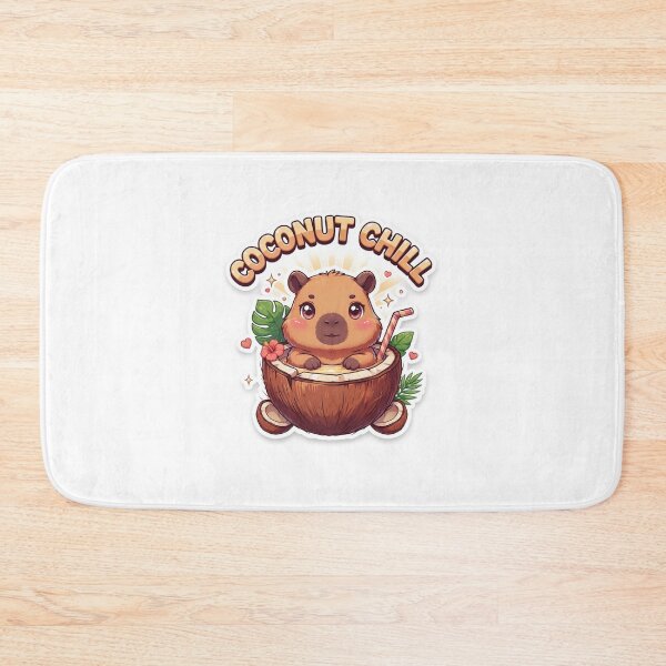 Item preview, Coconut Chill Capybara T-Shirt – Cute Kawaii Tropical Animal Design for Capybara Lovers, Beach Lovers & Summer Vacation Gifts designed and sold by GemBob Creations.