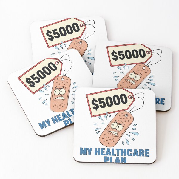 Item preview, "My Healthcare Plan" Funny Medical Bill Graphic - $5000 Band-Aid Art - US Healthcare System Humor designed and sold by BestChoiceService.