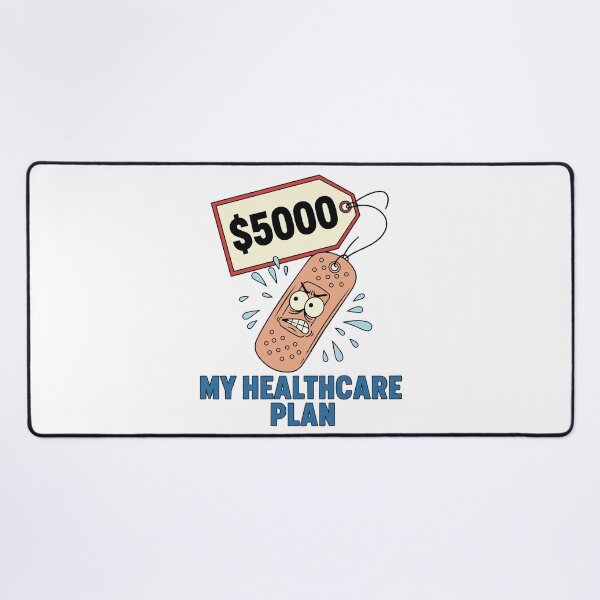 Item preview, "My Healthcare Plan" Funny Medical Bill Graphic - $5000 Band-Aid Art - US Healthcare System Humor designed and sold by BestChoiceService.