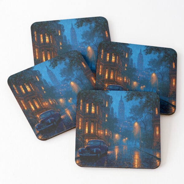 Item preview, Rainy New York Street At Night designed and sold by Rtymer.