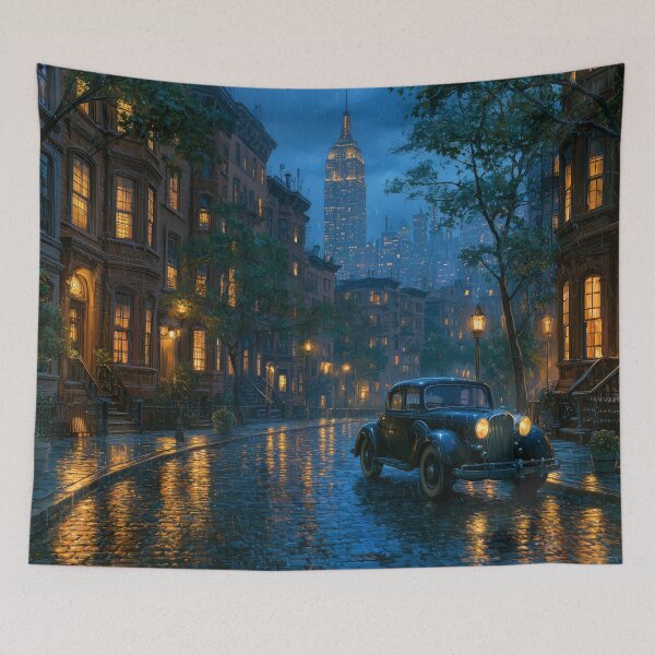 Item preview, Rainy New York Street At Night designed and sold by Rtymer.
