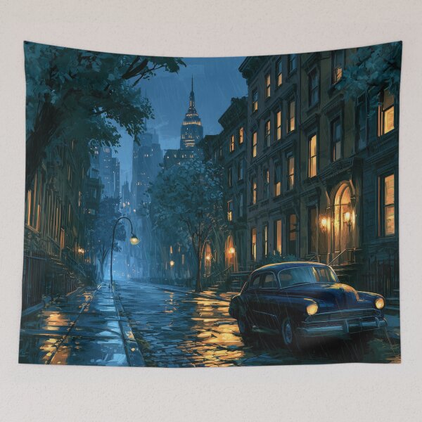Item preview, Rainy New York Street At Night designed and sold by Rtymer.