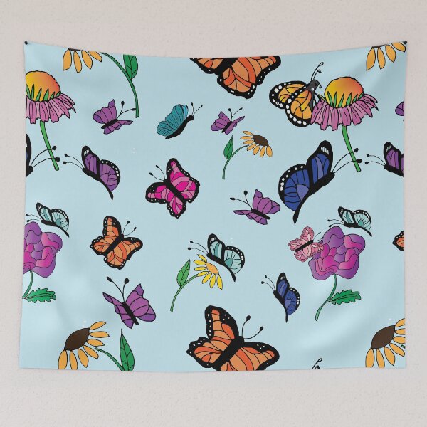 Item preview, Butterflies and flowers designed and sold by Nana Dancer Designs.