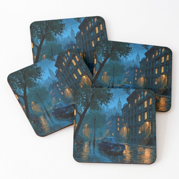 Item preview, Rainy New York Street At Night designed and sold by Rtymer.