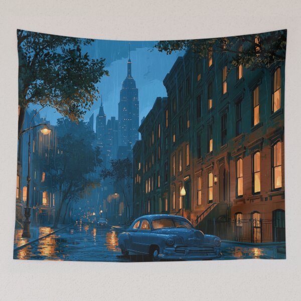Item preview, Rainy New York Street At Night designed and sold by Rtymer.