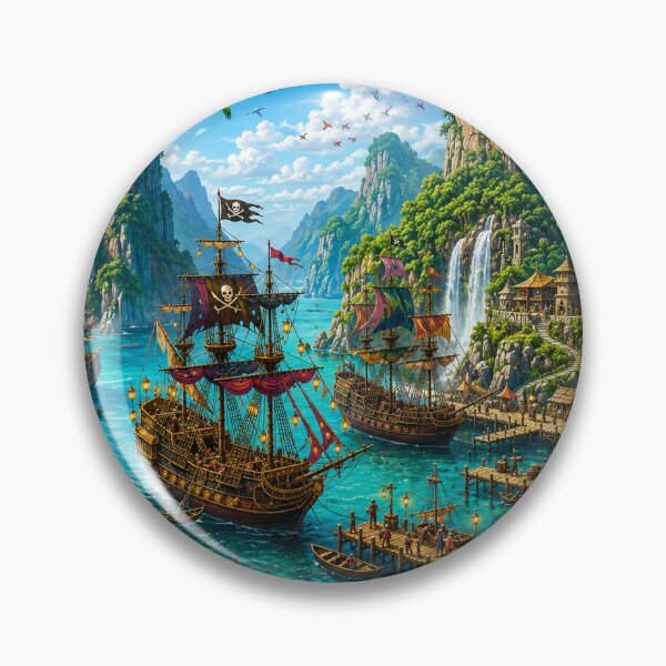 Item preview, Fantasy Pirate Harbor designed and sold by Yo97.