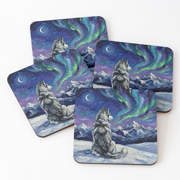 Item preview, Winter Night - Husky designed and sold by AjaTrier.