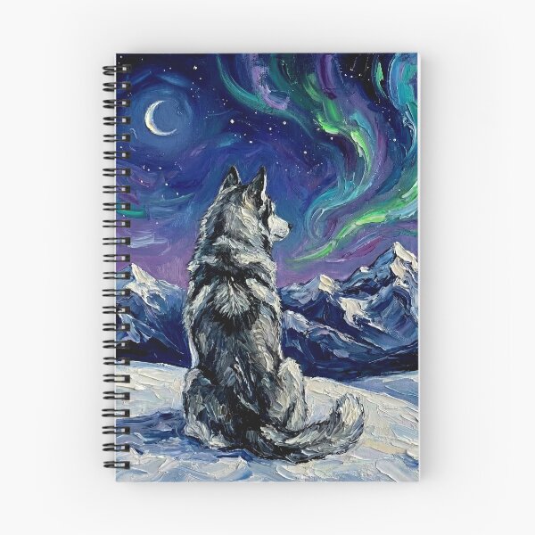 Item preview, Winter Night - Husky designed and sold by AjaTrier.