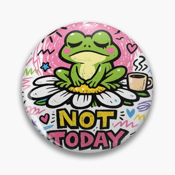 Item preview, Not Today Sleepy Frog Coffee Doodle Cartoon T-Shirt | Cute Lazy Frog Illustration designed and sold by aswan2000.