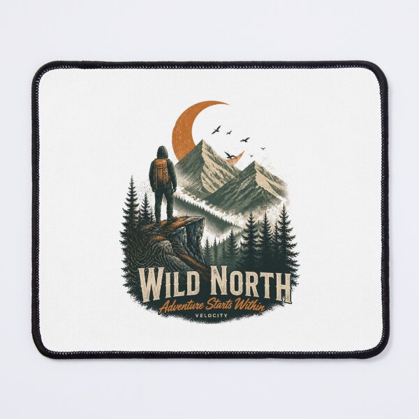 Item preview, WILD NORTH | Outdoor Adventure designed and sold by AtomicThreadCo.