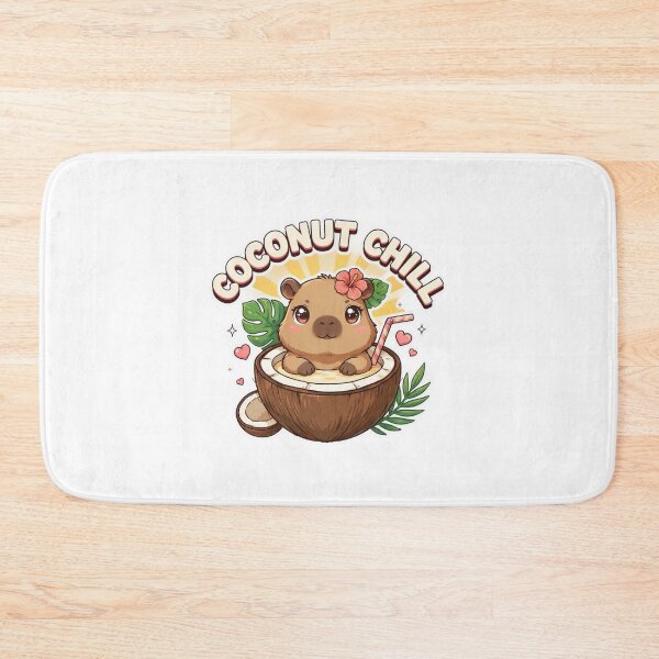 Item preview, Coconut Chill Capybara T-Shirt – Cute Kawaii Tropical Summer Animal Gift for Capybara Lovers, Cozy Girls & Beach Vibes Fans designed and sold by GemBob Creations.