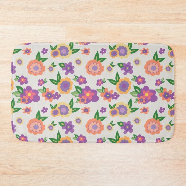 Item preview, Crazy Orange Yellow and Purple Flowers designed and sold by Nana Dancer Designs.