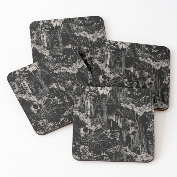 Item preview, Gothic  Grunge Black and White Pattern   designed and sold by KaurisDigital.