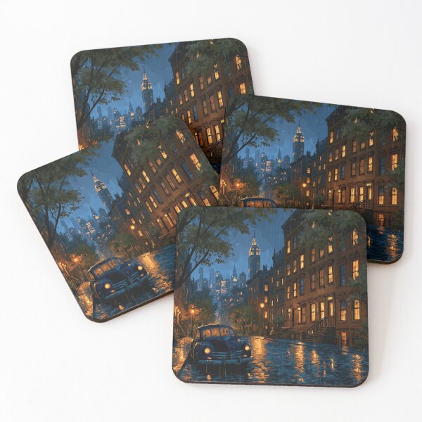 Item preview, Rainy New York Street At Night designed and sold by Rtymer.