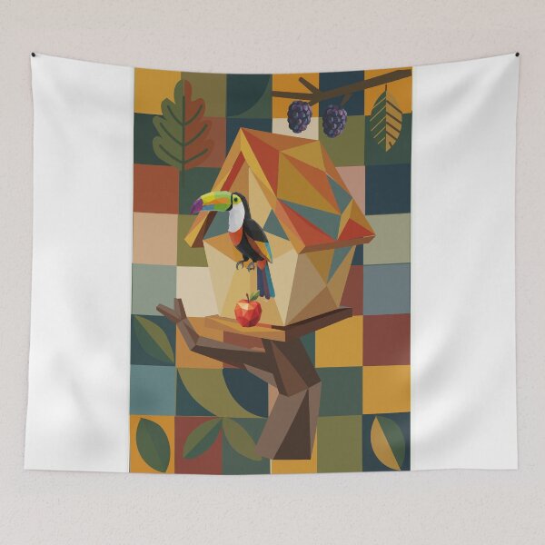 Item preview, Low-Poly Toucan Wall Art designed and sold by MahnoorDesigns.