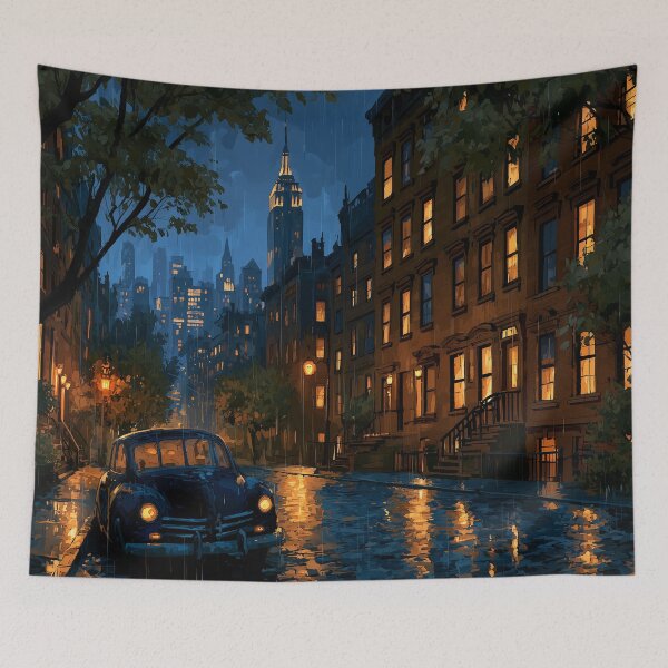 Item preview, Rainy New York Street At Night designed and sold by Rtymer.
