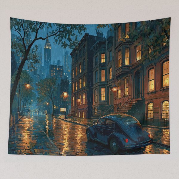 Item preview, Rainy New York Street At Night designed and sold by Rtymer.