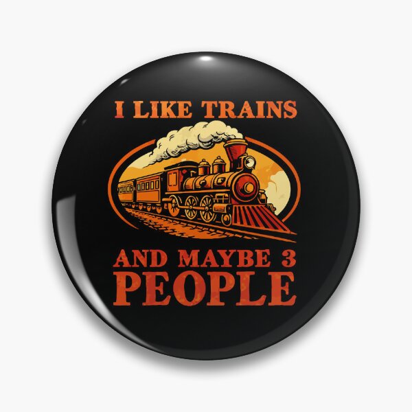 Item preview, I Like Trains And Maybe 3 People - Funny Train Conductor Railroad Worker Dad Grandpa Husband Art designed and sold by BendyBeasts.