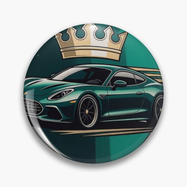 Item preview, British Racing Green Supercar Royal Crown Shield Emblem designed and sold by Nexus Space.