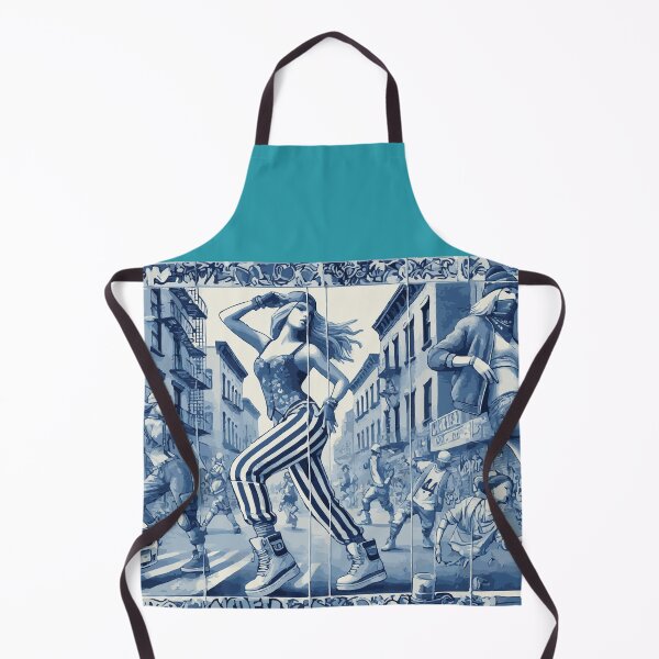 Item preview, Urban Street Dance Art – Blue Graffiti City Scene, Modern Streetwear Illustration designed and sold by Joel0708.