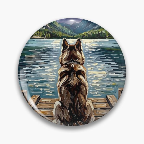 Item preview, On The Dock – Brown Husky designed and sold by AjaTrier.