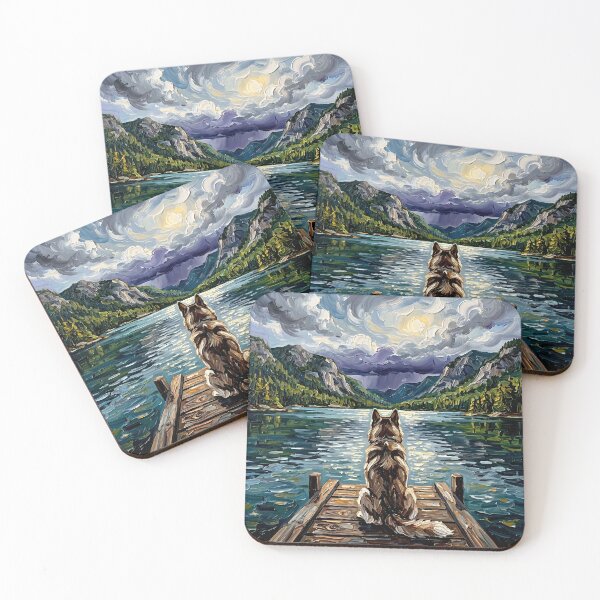 Item preview, On The Dock – Brown Husky designed and sold by AjaTrier.