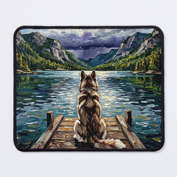 Item preview, On The Dock – Brown Husky designed and sold by AjaTrier.